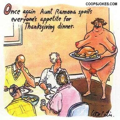Cartoon Ramona Spoils Thanksgiving