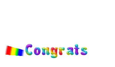 Signs Rainbow Congrats
