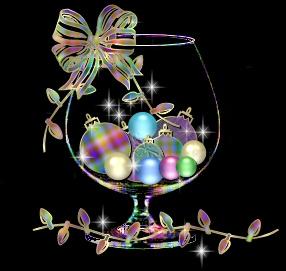 Brandy Glass Bow Ornaments Irrodecent