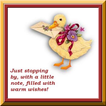 Cards Friend Justtopping by Duck
