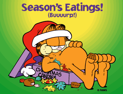 Cards Garfield Sea Eat