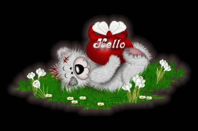 Cards Hello Friend Bear