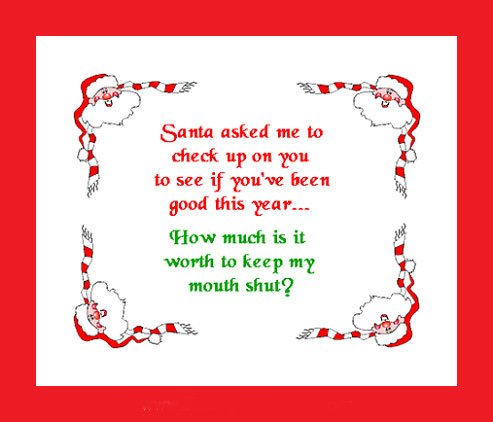 Cards Santa Words