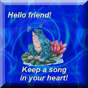 Cards Song Heart Frog