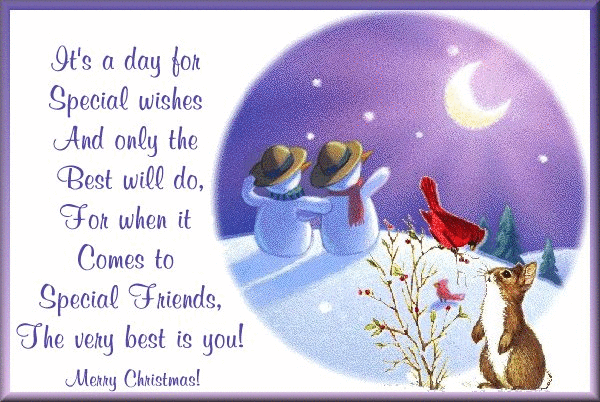Cards Christmas Animal Friends