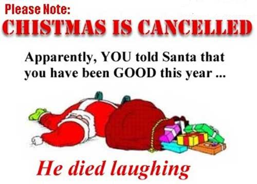 Cards Christmas Cancelled
