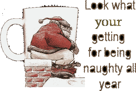 Cards Christmas Santa Naughty Chmny