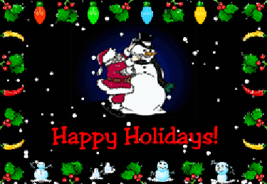 Cards Christmas Santa Snowman SG