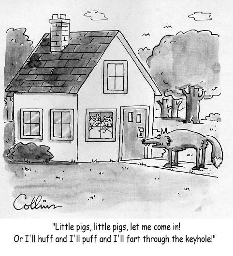 Cartoon Fart Thru Keyhole