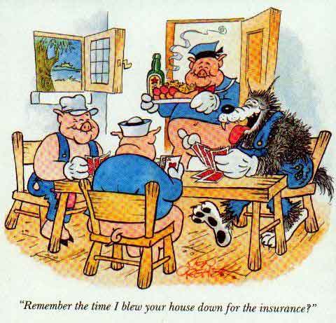 Cartoon Insurance Pigs