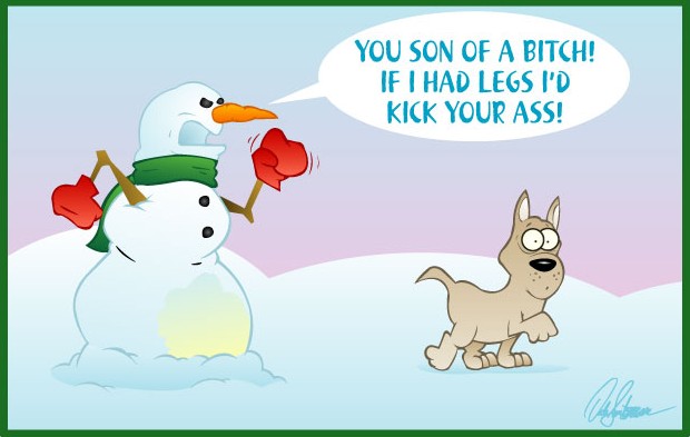 Cartoon Ma Snowman