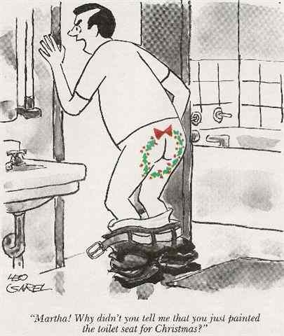 Cartoon Painted Christmas Seat