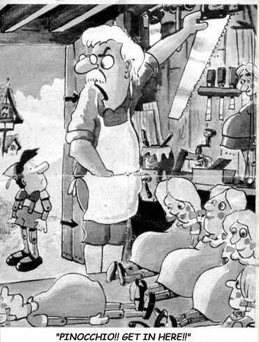 Cartoon Pinochio Come Here