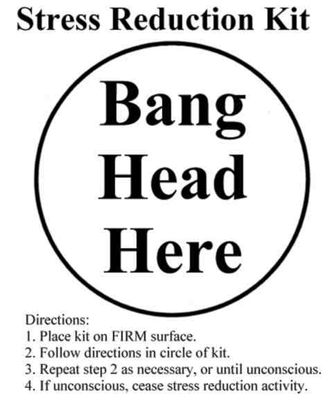 Cartoon Stress Reduc Kit