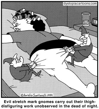 Cartoon Stretch Mark Gnomes