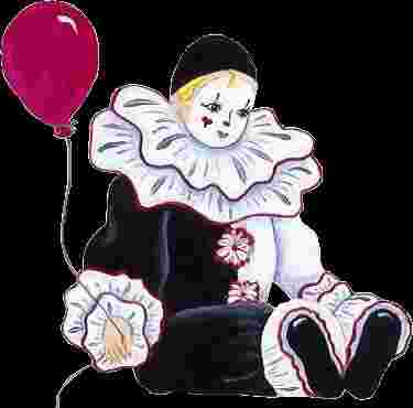 Clown WRed Balloon