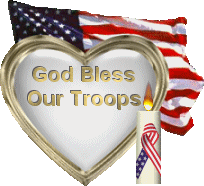God Bless Troops Heart