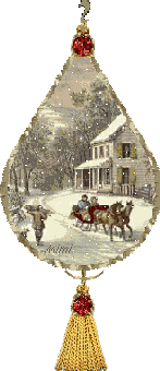Tear Drop Snow Scene