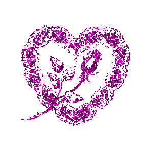 VTPink Sparkle Rose Heart