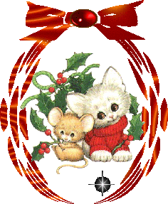 Christmas Bulb Kitty Mouse