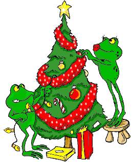 Christmas Froggy Decor Tree