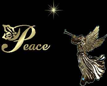Christmas Golden Peace Angel
