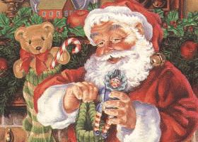 Christmas Santa Fill Stock