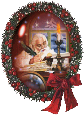 Christmas Santa Wreathlobe