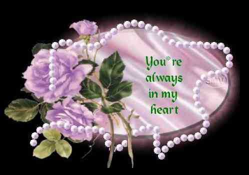 Always in Heart Rose Tag