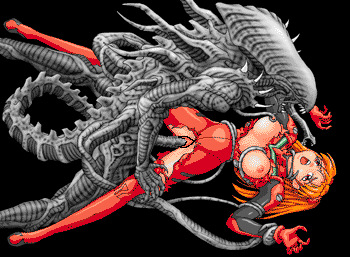 Aliens Vs Eva (animated)