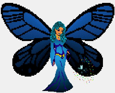 (big Blue Wing Fairy)