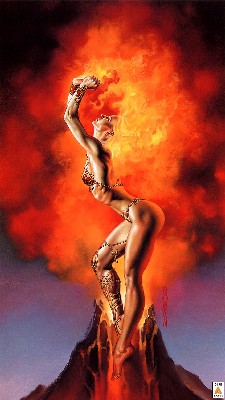 Boris Vallejo 1996 Mistress of Fire