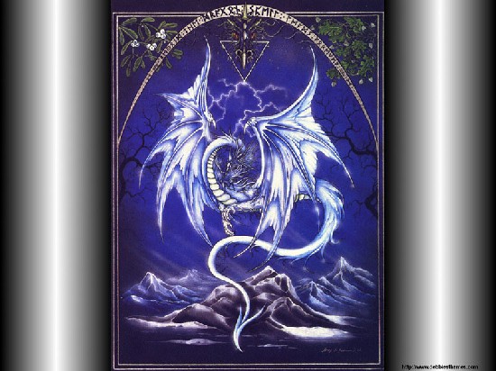 Silver Dragon Wallpaper